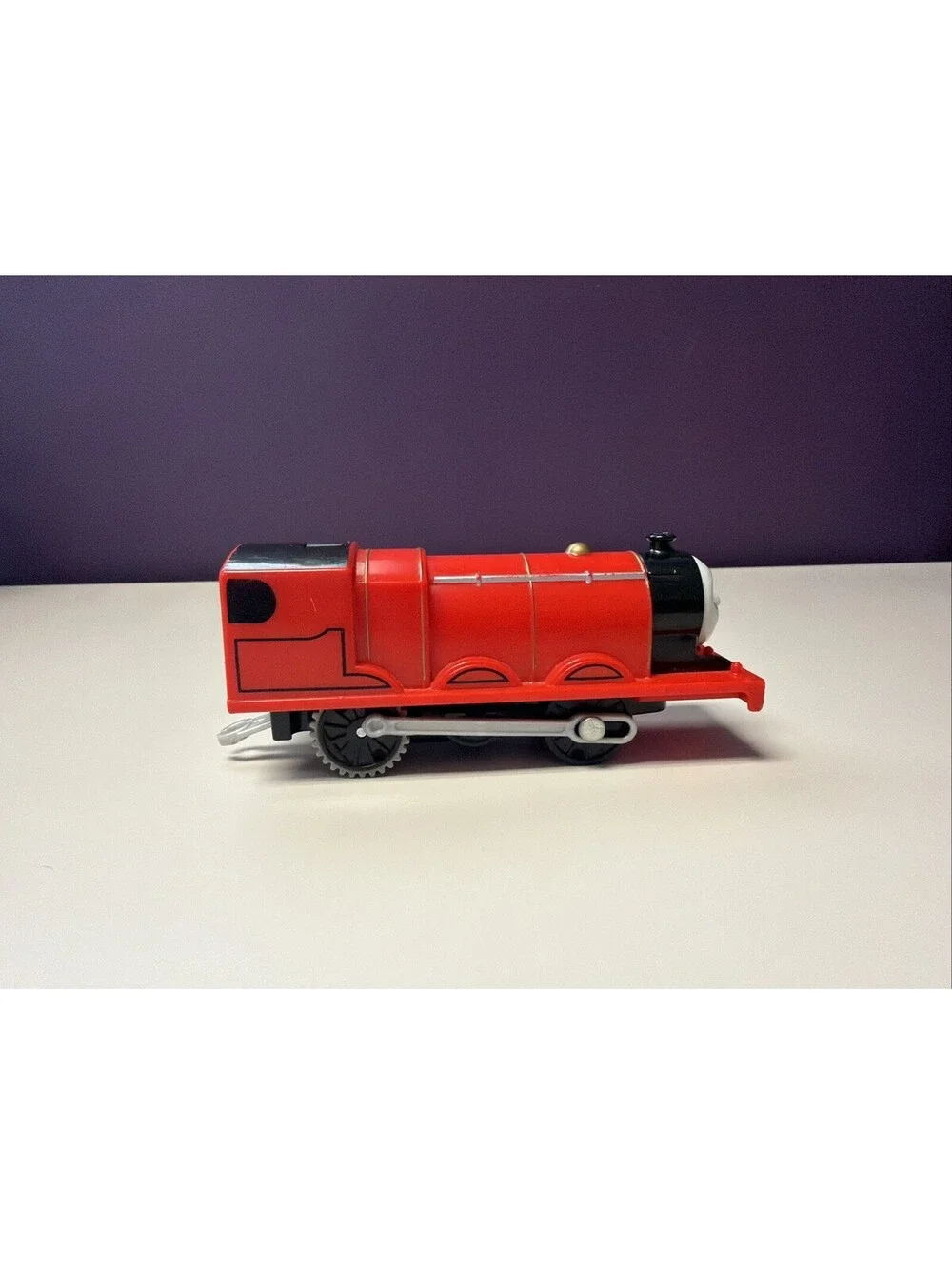 2014 Mattel Gullane Red James Thomas Ltd Talking Motorized Train with Tender #5